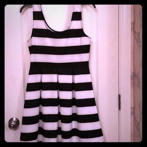 Black and white boutique dress